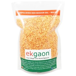 Unpolished Desi Masoor Dal – Malka (whole grain & washed Red Gram) 500Gms