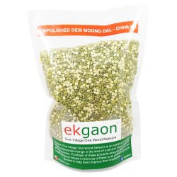 Unpolished Desi Moong Dal - Chhilka (Split with Skin Green Gram) 1 Kg