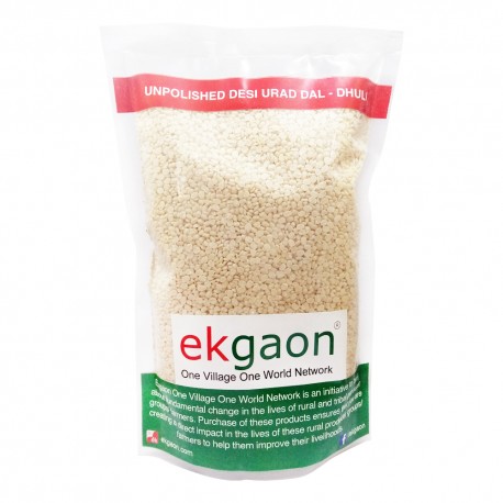 Unpolished Desi Urad Dal - Dhuli (Split & washed Black Gram) 1Kg