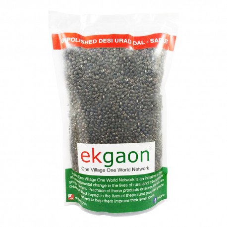 ekgaon Unpolished Desi Urad Dal - Sabut (whole grain with skin Black Gram) 1kg