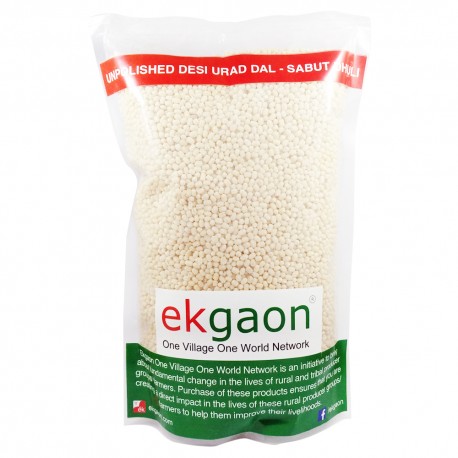 Unpolished Desi Urad Dal - Sabut Dhuli (whole grain & washed Black Gram) 1Kg